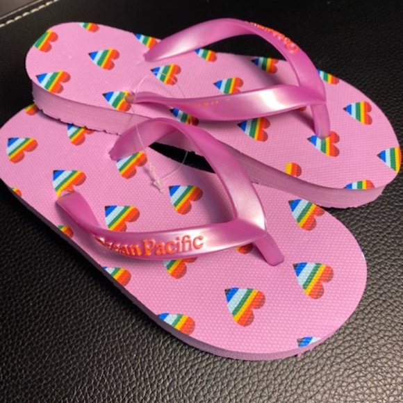 OP Ocean Pacific Kid's Summer Flip Flops- NWT - Picture 2 of 3